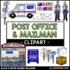 Post Office and Mail Carrier Clip Art | Allison Fors, Inc.