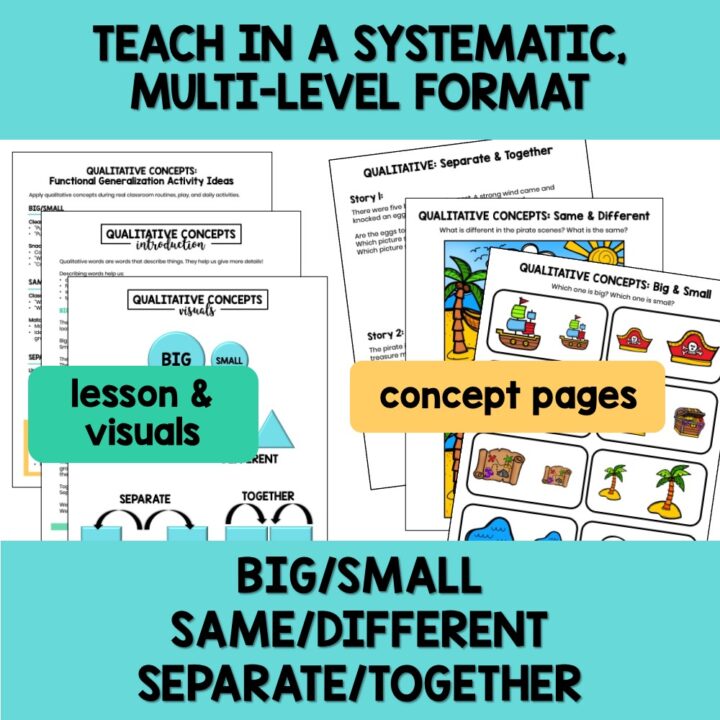 Qualitative Basic Concepts Speech Therapy, Special Education, & ESL ...