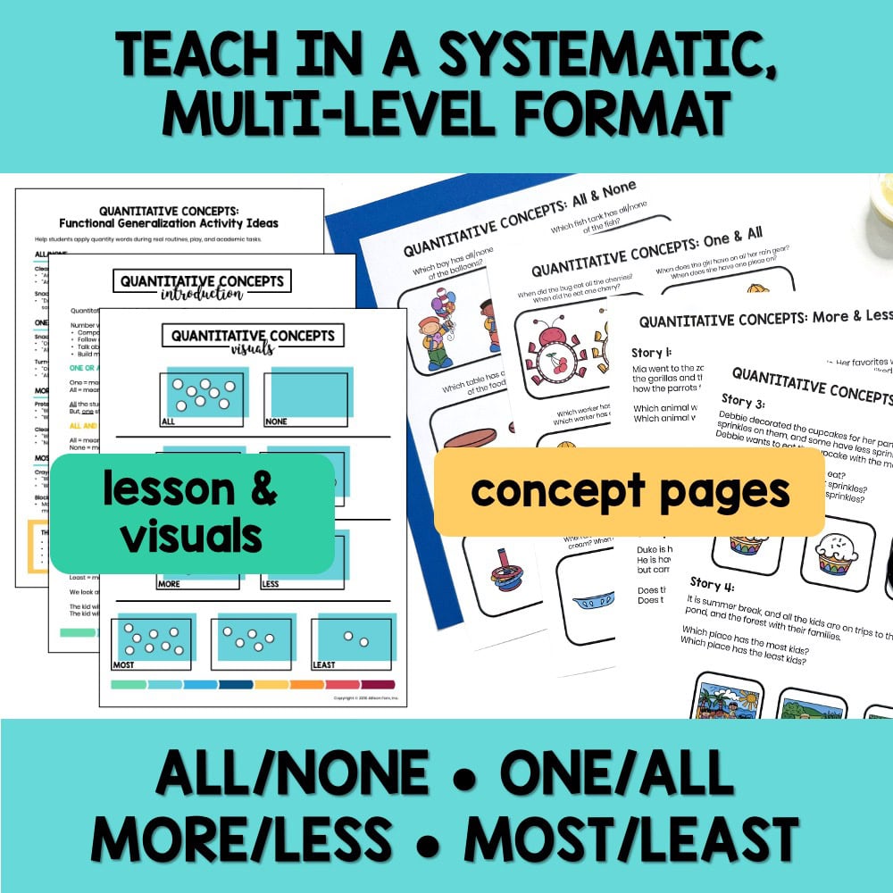 Quantitative Basic Concepts Speech Therapy, Special Education, & ESL ...