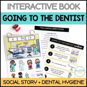 Social Stories Going to the Dentist Interactive Book & Dental Health Activities