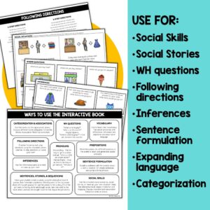 Stores Social Skills Interactive Book Speech Therapy | Allison Fors, Inc.