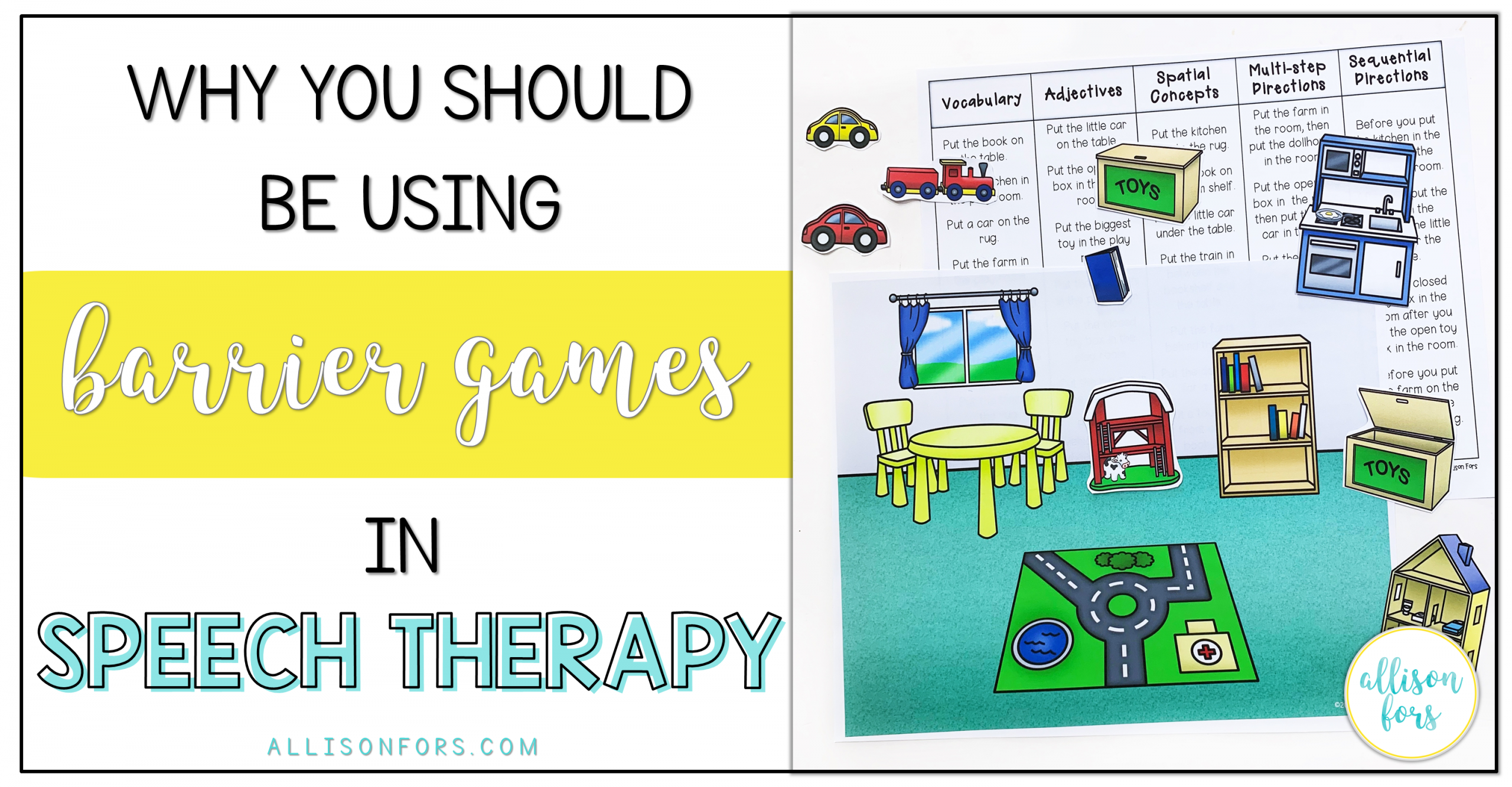barrier games in speech therapy