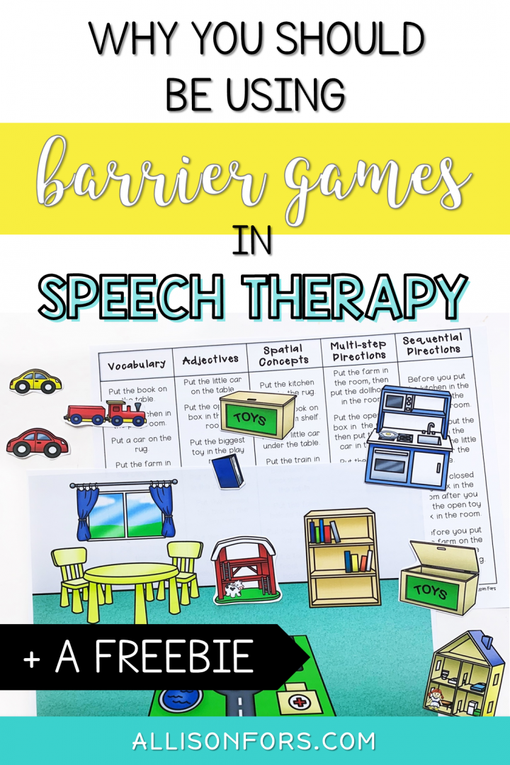 barrier games speech therapy
