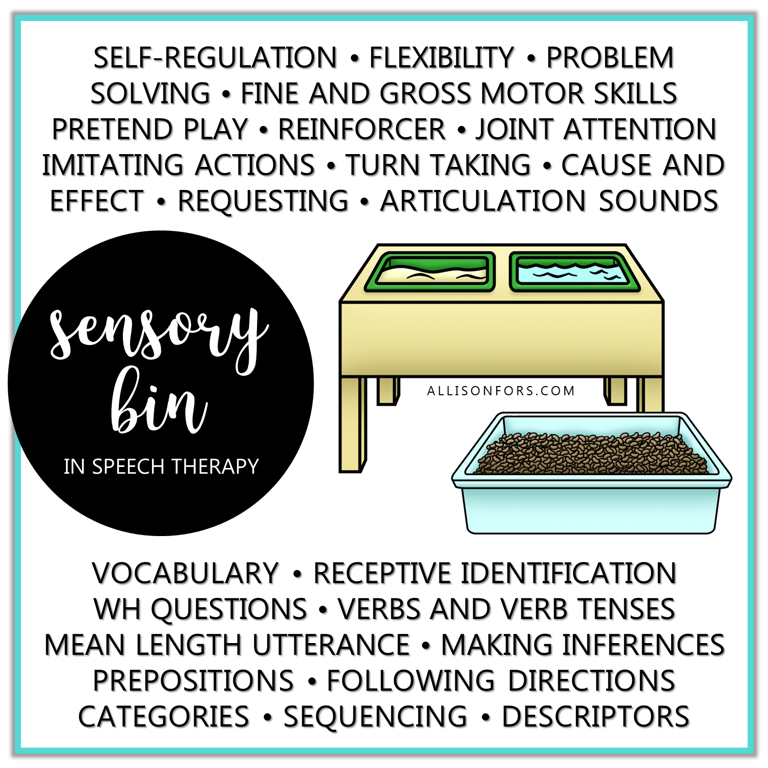 Why You Should Be Using Sensory Bins in Speech Therapy