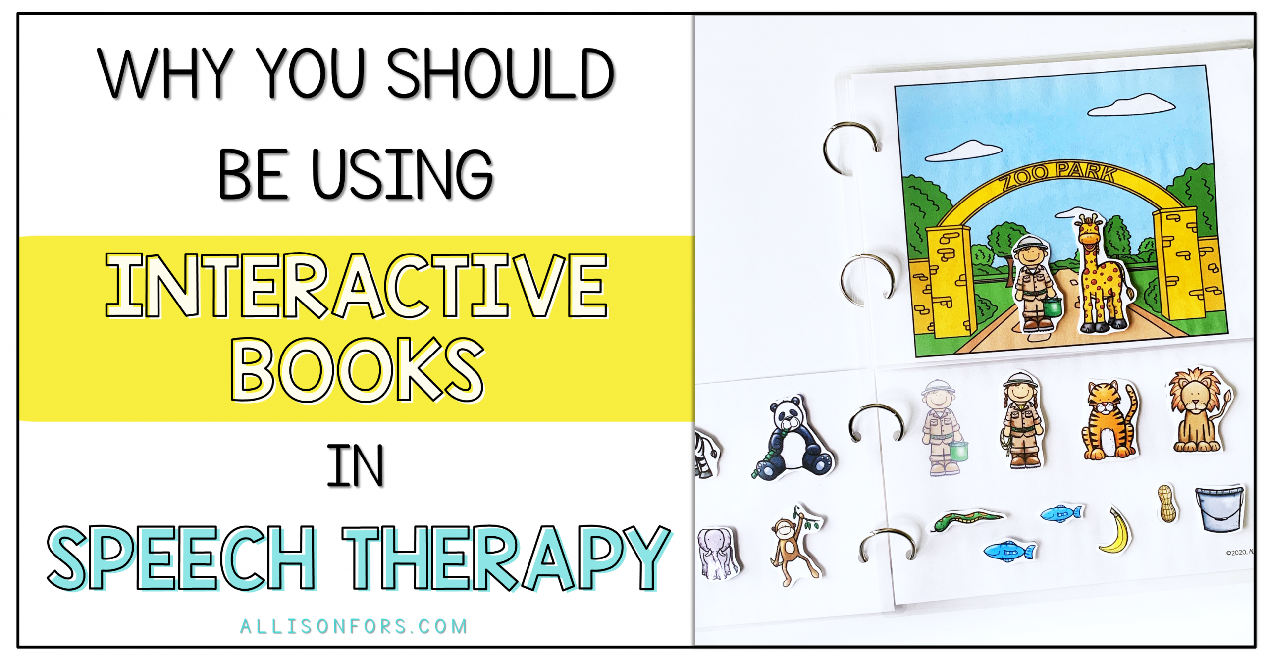 Why you should be Using Interactive Books in Speech Therapy (+ a freebie)