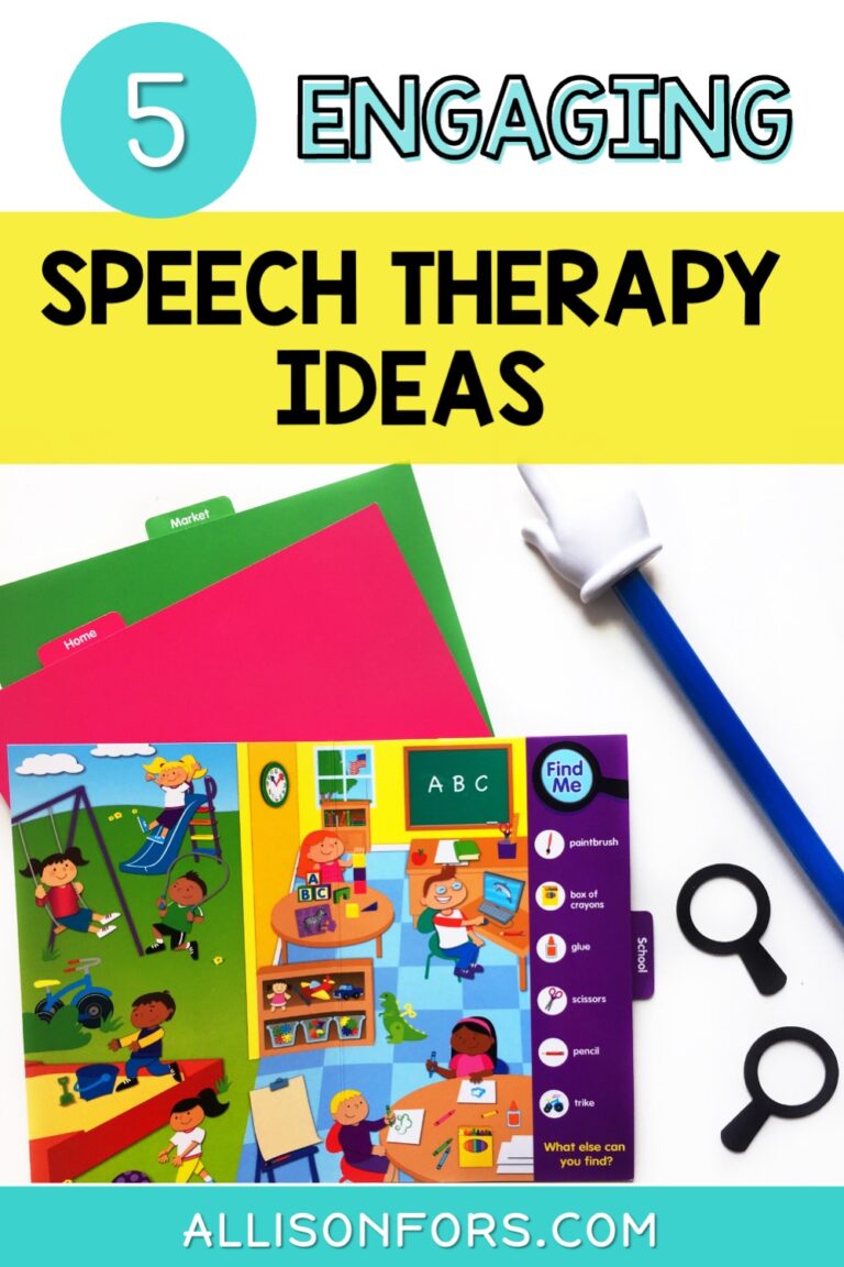 5 Easy and Engaging Speech Therapy Ideas for SLPs