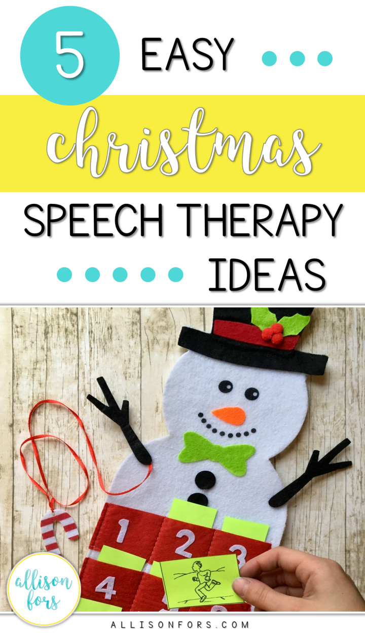 5 Easy Christmas Speech Therapy Ideas