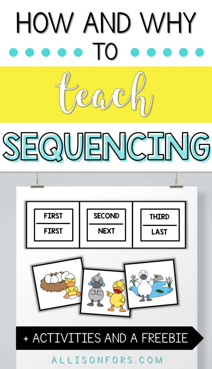How and Why to Teach Sequencing Speech Therapy