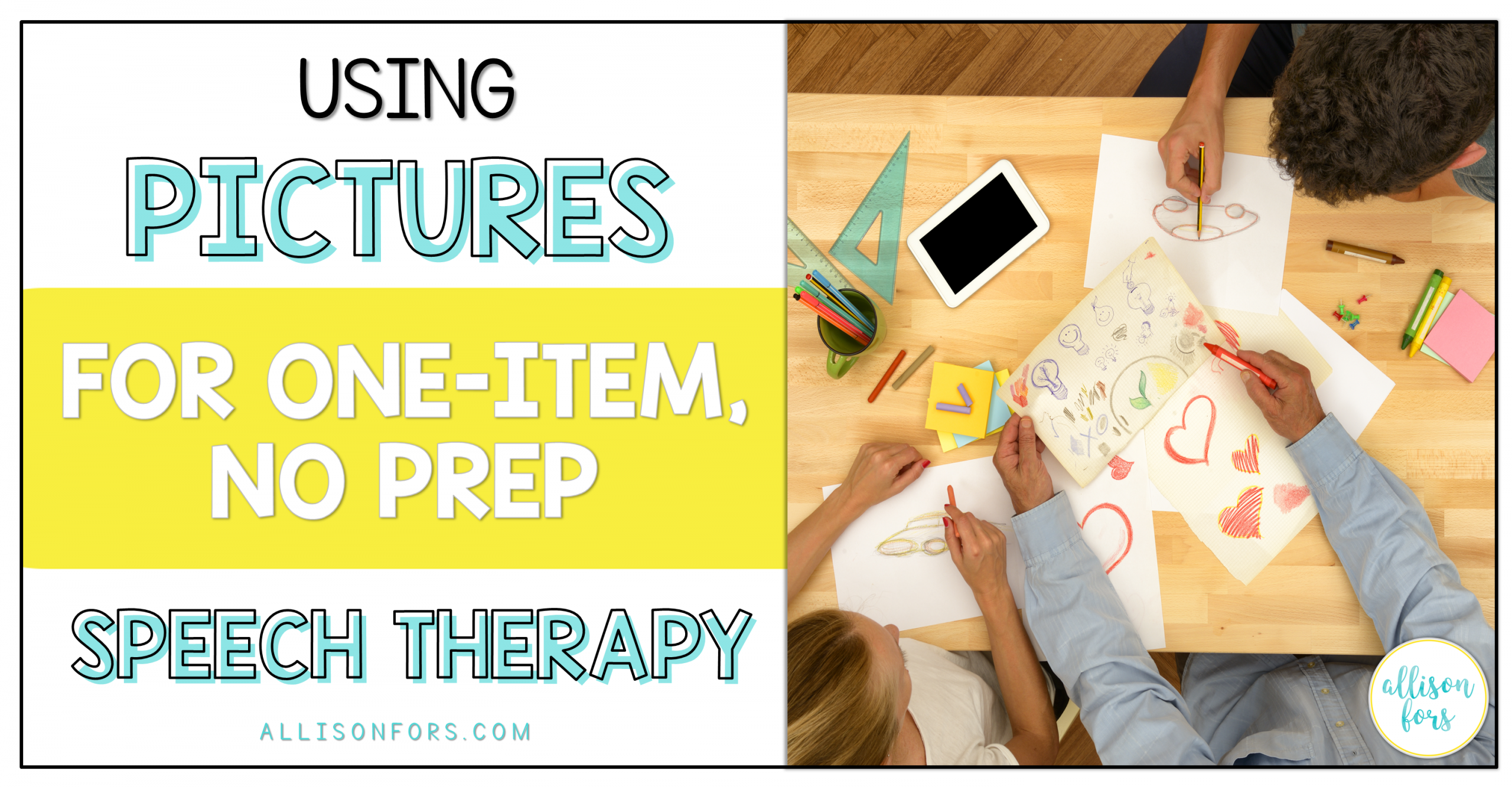 Using Pictures for One-Item, No-Prep Speech Therapy