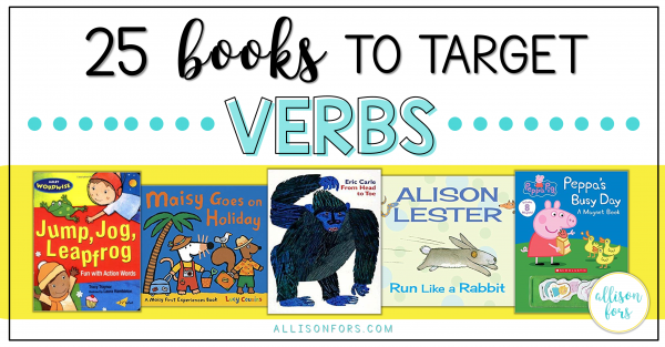 verb books speech therapy