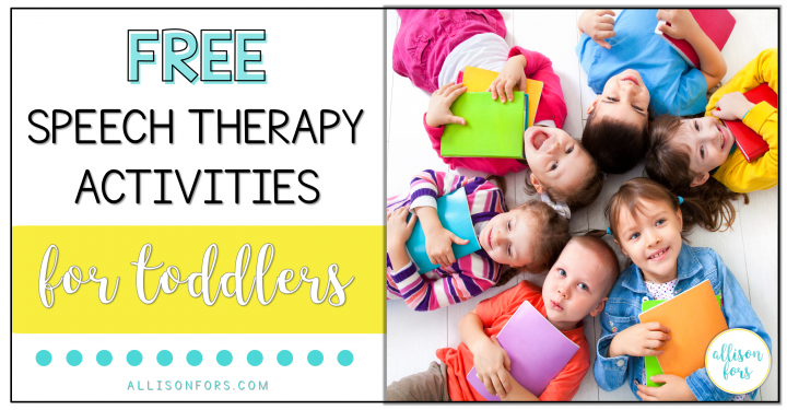 free speech therapy activities for toddlers