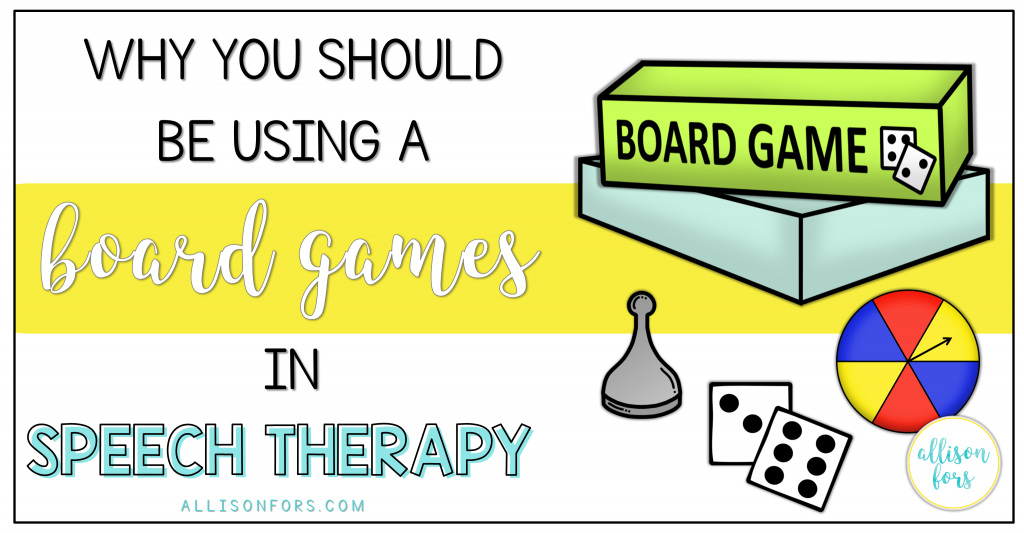 board games speech therapy