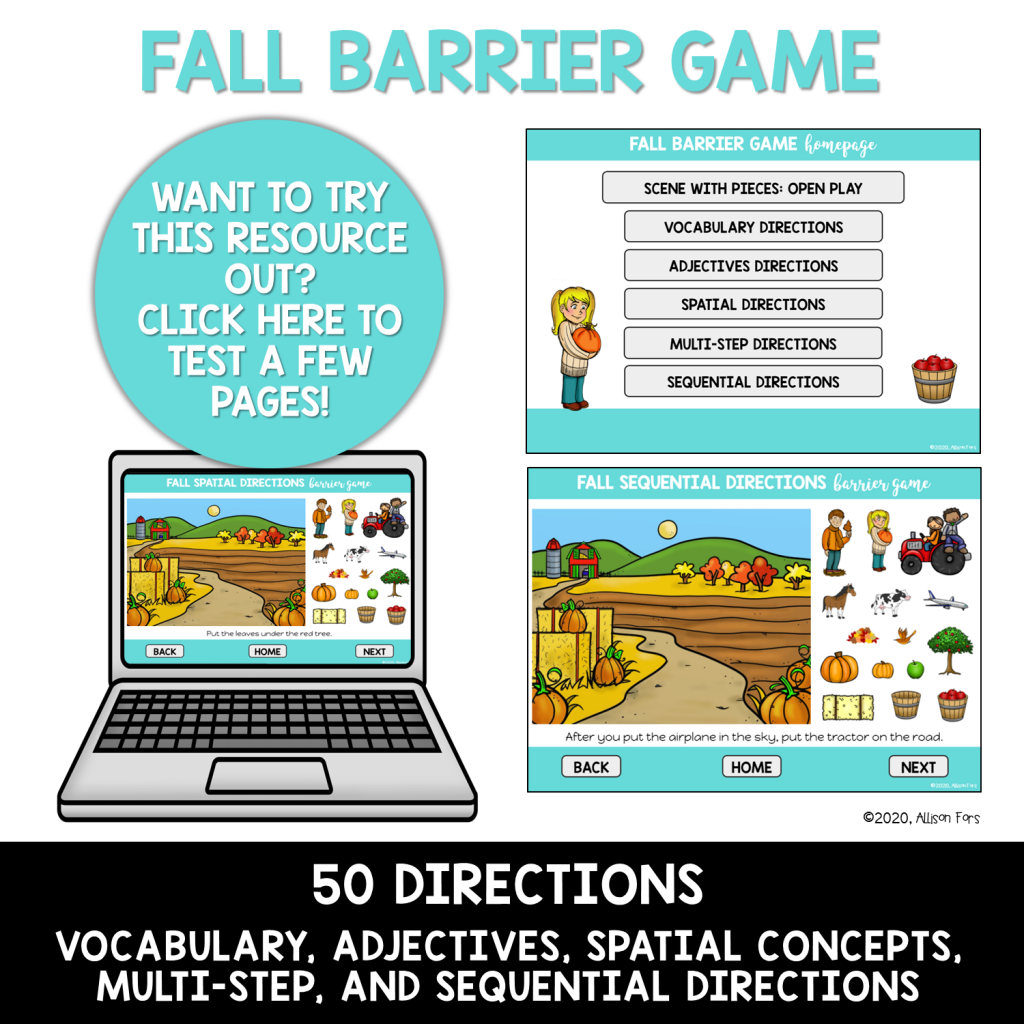 Seasons Barrier Games BOOM Cards™️ Bundle Speech Therapy - Speaking ...