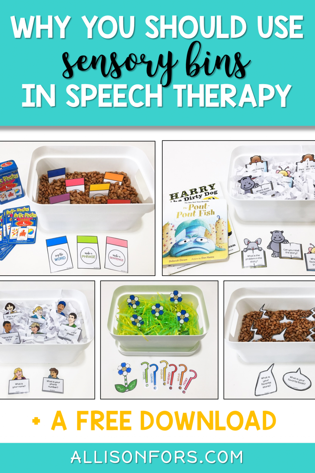Why You Should Be Using Sensory Bins in Speech Therapy