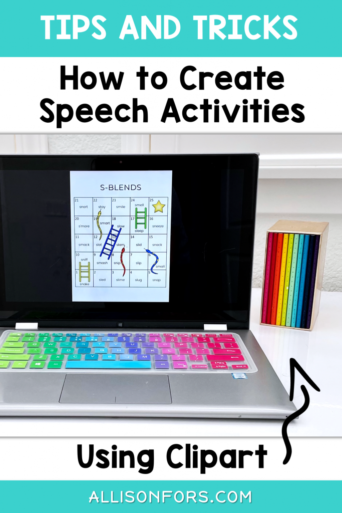 Tips and Tricks: How to Use Clipart to Create Speech Activities