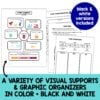 Speech Therapy Language Visuals and Graphic Organizers