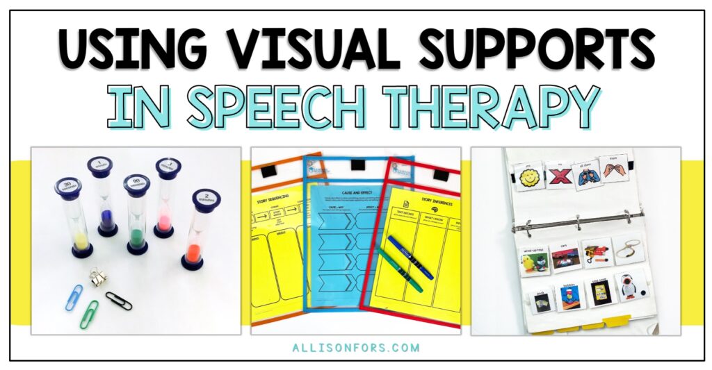 visual supports speech therapy