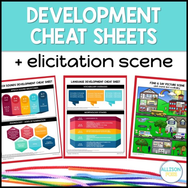 Free Speech Therapy Development Cheat Sheets | Allison Fors