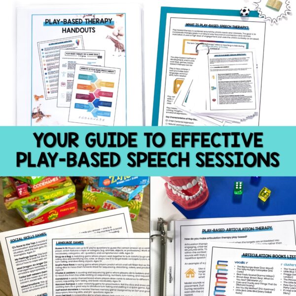 Play Based Speech Therapy Handouts Guidebook – Early Intervention and Preschool - Image 2