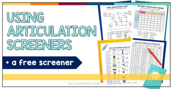 articulation screener