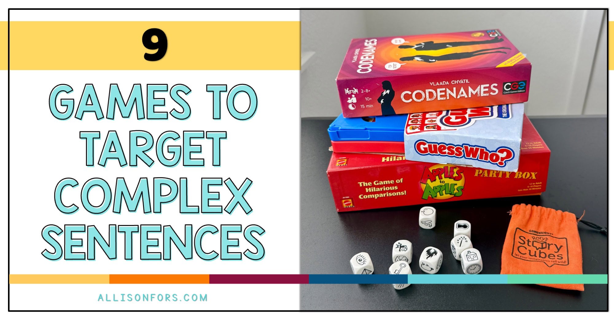 grammar games to target complex sentences