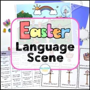 Easter Picture Scene for Speech Therapy - Language Scene