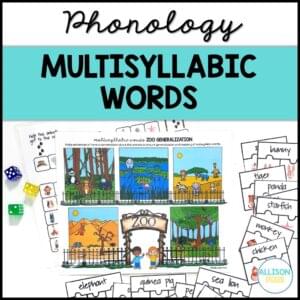Multisyllabic Words - Games and Activities for Speech Therapy